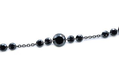 COLLANA DIAMANTI NERI