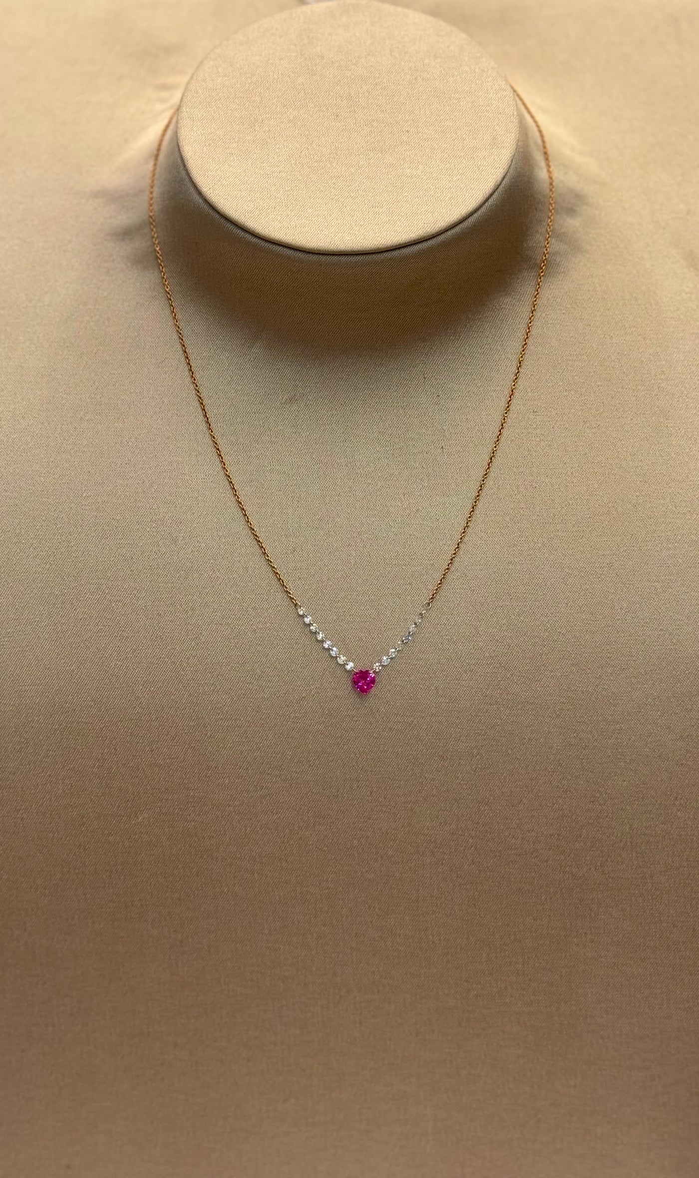 COLLANA CUORE ZAFFIRO