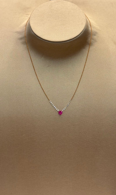 COLLANA CUORE ZAFFIRO