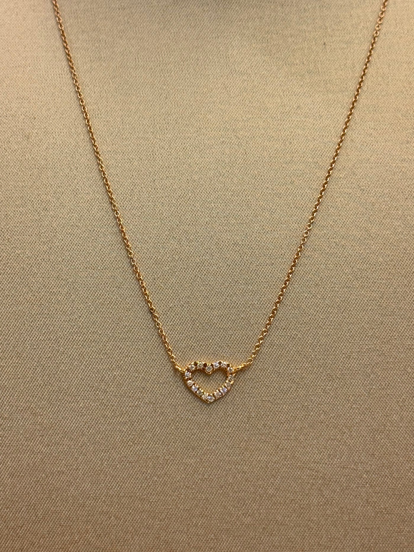 COLLANA ORO ROSA CUORE