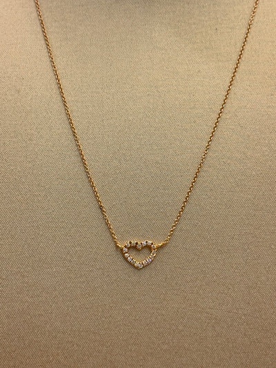 COLLANA ORO ROSA CUORE