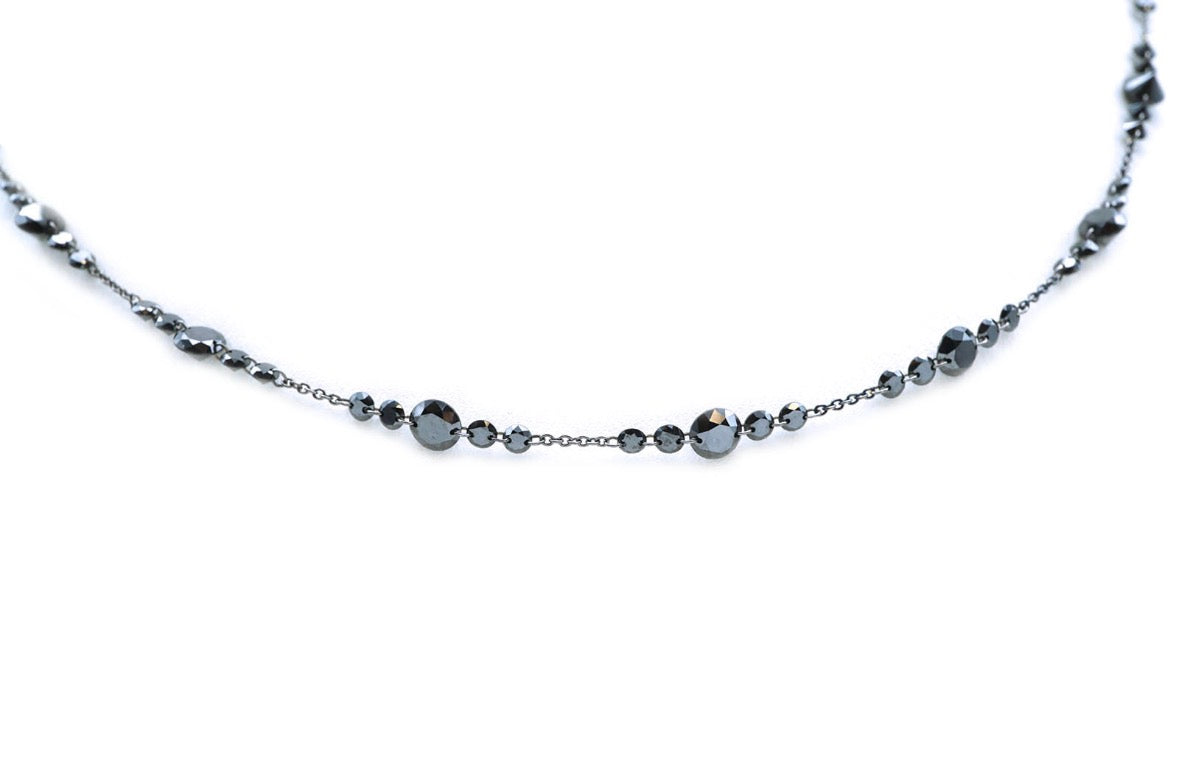 COLLANA DIAMANTI NERI