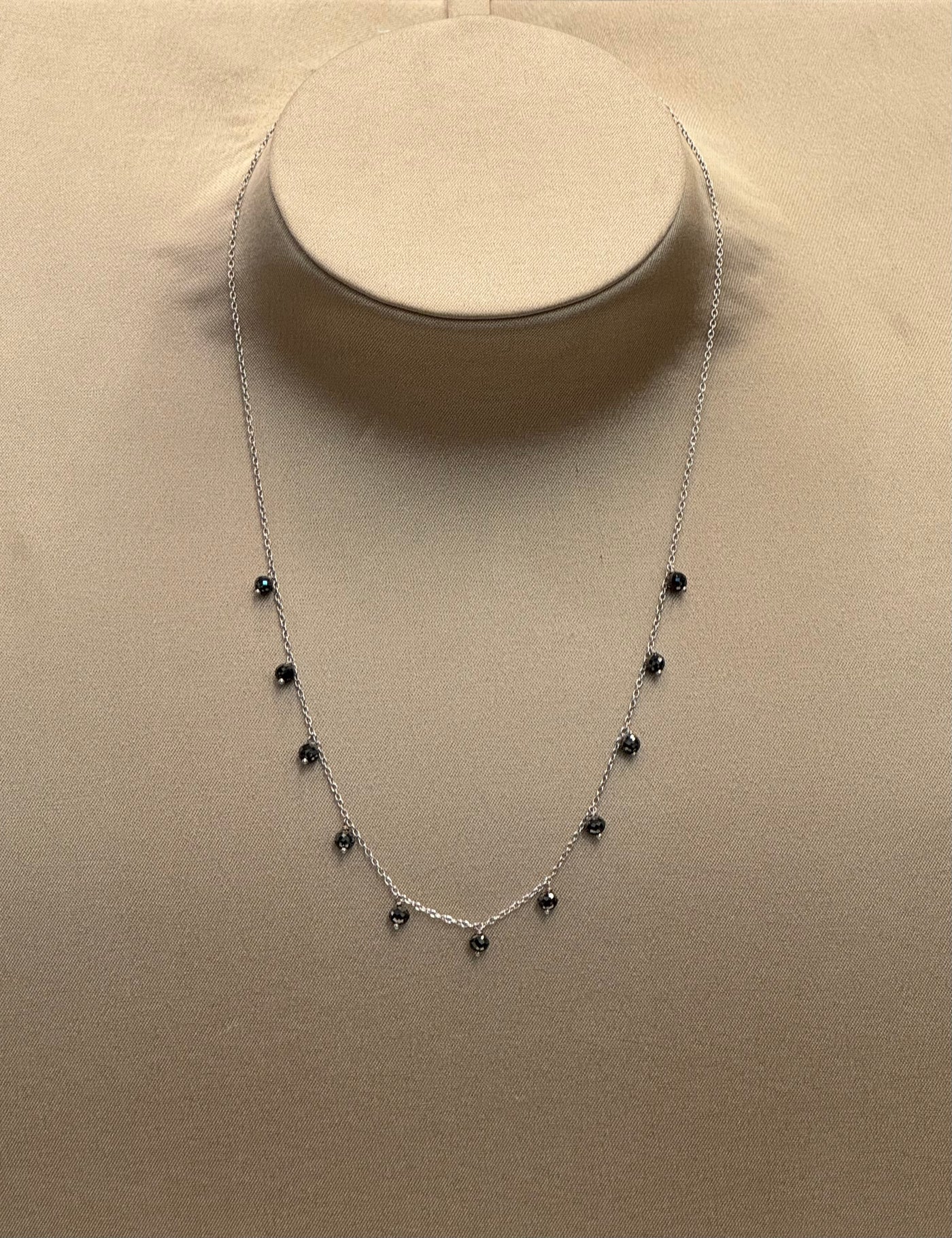 COLLANA DIAMANTI NERI