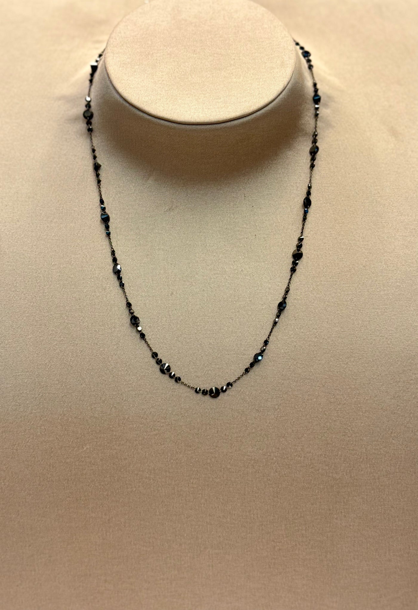 COLLANA DIAMANTI NERI