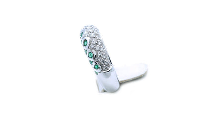 ANELLO DIAMANTI E SMERALDI