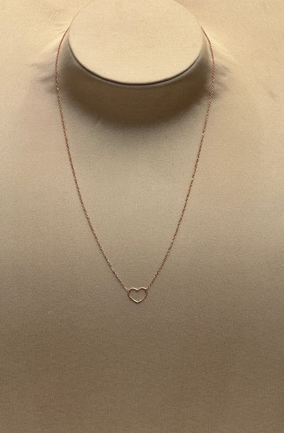 COLLANA ORO ROSA CUORE