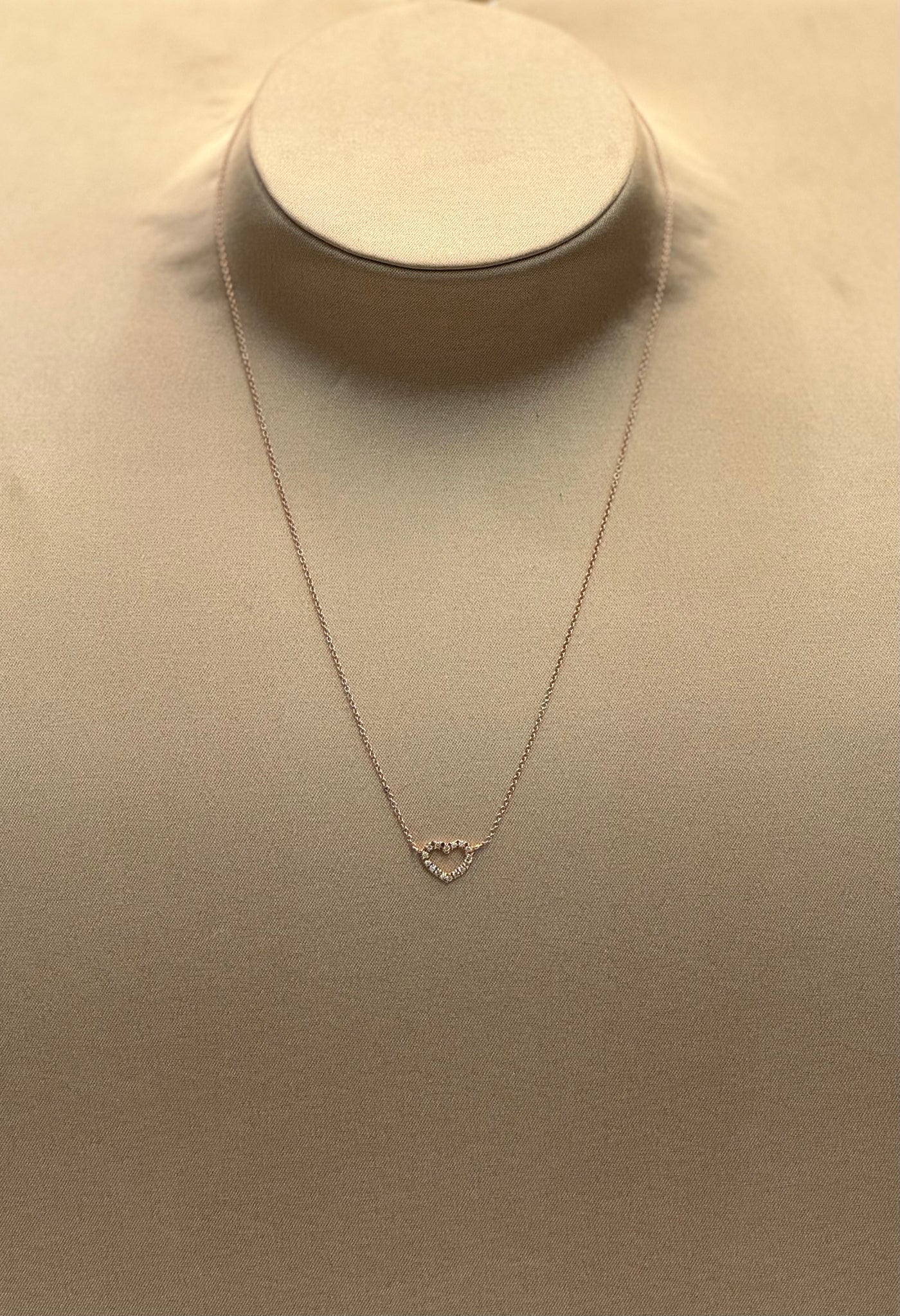 COLLANA ORO ROSA CUORE