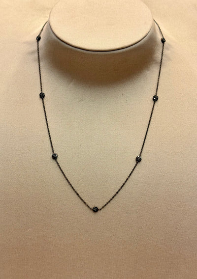 COLLANA DIAMANTI NERI