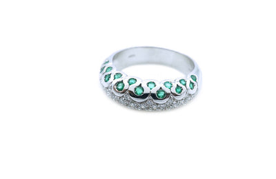 ANELLO DIAMANTI E SMERALDI