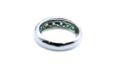 ANELLO DIAMANTI E SMERALDI