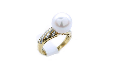 ANELLO DAMIANI PERLA E DIAMANTI