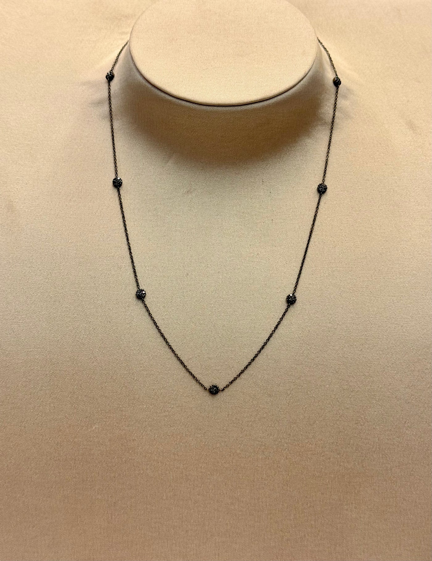 COLLANA DIAMANTI NERI
